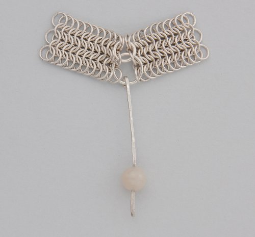 Kylie Jones's Chain Maille Pendant Necklace with Agate Beads - , Chain Maille Jewelry, Making Chain, Chain Making , chain maille pendant with agate beads