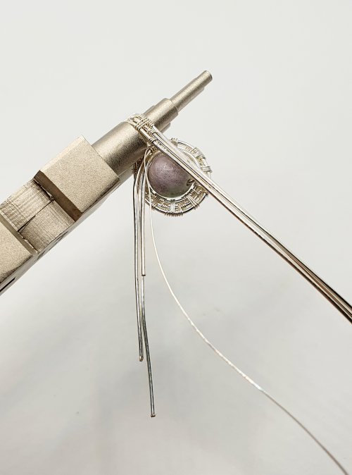 Natalie Patten's Woven Wire Pendant and Earrings Set - , Wire Weaving, Weaving, Wire Weaving, Weaving Wire, woven wire pendant and earring set