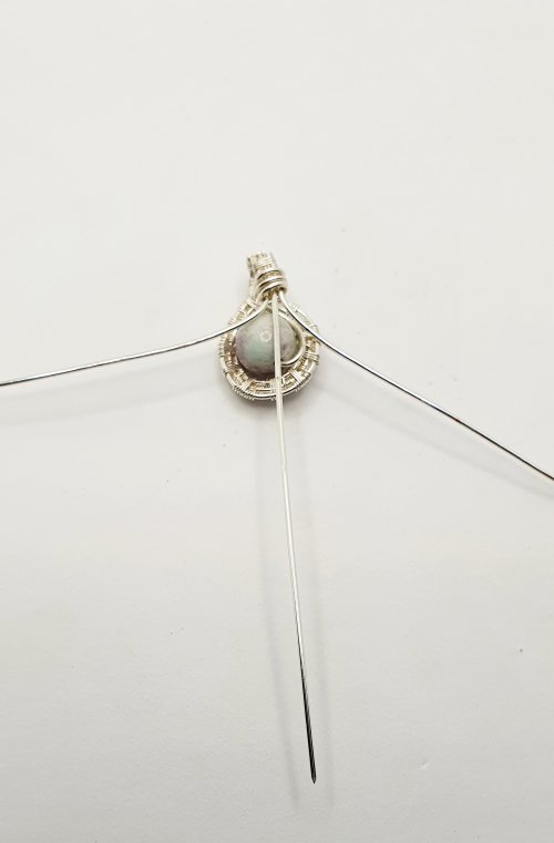 Natalie Patten's Woven Wire Pendant and Earrings Set - , Wire Weaving, Weaving, Wire Weaving, Weaving Wire, woven wire pendant and earring set