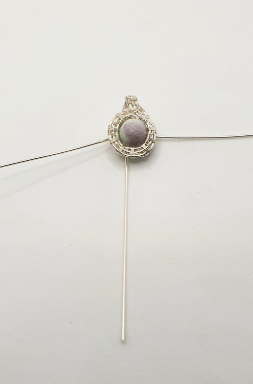 Natalie Patten's Woven Wire Pendant and Earrings Set - , Wire Weaving, Weaving, Wire Weaving, Weaving Wire, woven wire pendant and earring set