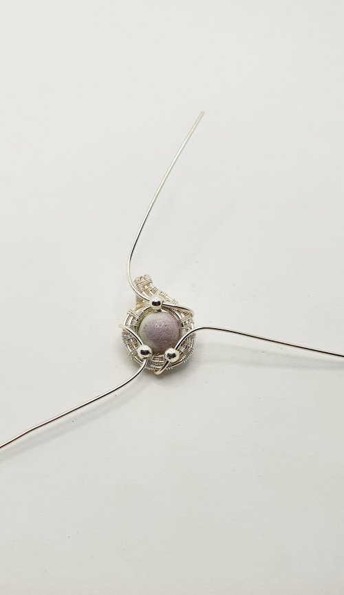Natalie Patten's Woven Wire Pendant and Earrings Set - , Wire Weaving, Weaving, Wire Weaving, Weaving Wire, woven wire pendant and earring set