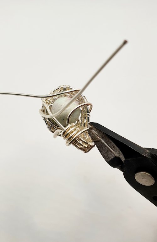 Natalie Patten's Woven Wire Pendant and Earrings Set - , Wire Weaving, Weaving, Wire Weaving, Weaving Wire, woven wire pendant and earring set