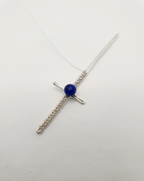 Natalie Patten's Woven Wire Cross Pendant - , Wire Weaving, Weaving, Wire Weaving, Weaving Wire, woven wire cross pendant