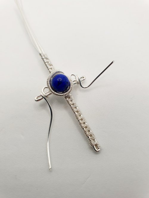 Natalie Patten's Woven Wire Cross Pendant - , Wire Weaving, Weaving, Wire Weaving, Weaving Wire, woven wire cross pendant