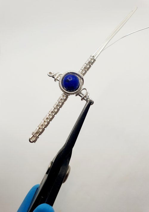 Natalie Patten's Woven Wire Cross Pendant - , Wire Weaving, Weaving, Wire Weaving, Weaving Wire, woven wire cross pendant