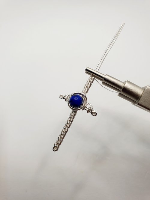 Natalie Patten's Woven Wire Cross Pendant - , Wire Weaving, Weaving, Wire Weaving, Weaving Wire, woven wire cross pendant