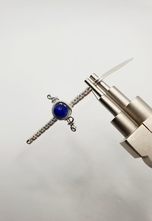 Natalie Patten's Woven Wire Cross Pendant - , Wire Weaving, Weaving, Wire Weaving, Weaving Wire, woven wire cross pendant