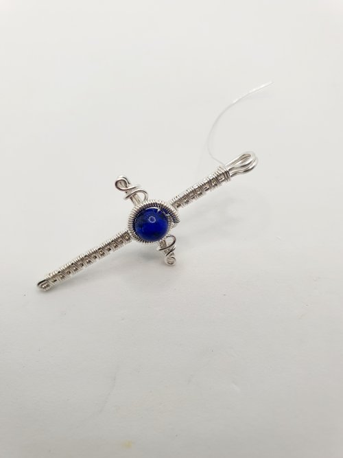 Natalie Patten's Woven Wire Cross Pendant - , Wire Weaving, Weaving, Wire Weaving, Weaving Wire, woven wire cross pendant