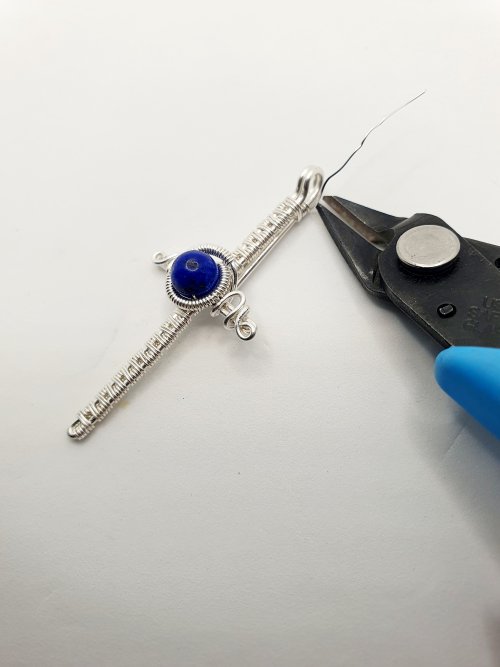 Natalie Patten's Woven Wire Cross Pendant - , Wire Weaving, Weaving, Wire Weaving, Weaving Wire, woven wire cross pendant