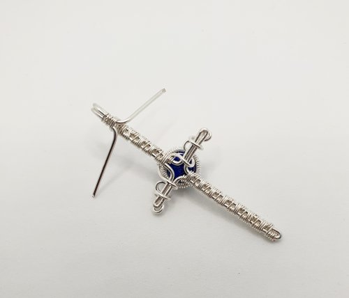 Natalie Patten's Woven Wire Cross Pendant - , Wire Weaving, Weaving, Wire Weaving, Weaving Wire, woven wire cross pendant