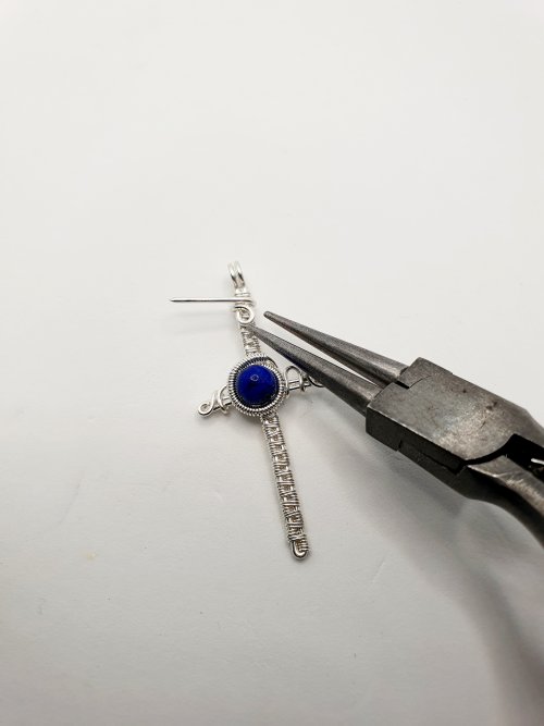 Natalie Patten's Woven Wire Cross Pendant - , Wire Weaving, Weaving, Wire Weaving, Weaving Wire, woven wire cross pendant