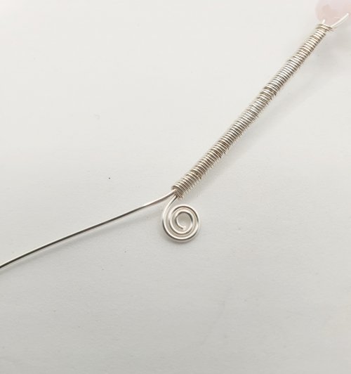 Natalie Patten's Adjustable Beaded Wire Bracelet - , Contemporary Wire Jewelry, Lashing, Wire Lashing, Wire Wrapping, Wrapping, Wire Wrapping Jewelry, adjustable beaded wire bracelet