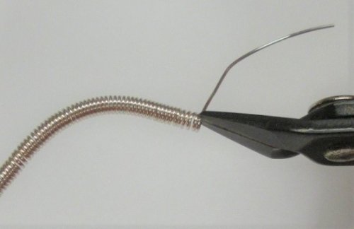 Judy Larson's Coiled, Beaded Slide - , Contemporary Wire Jewelry, Coiling, Coiling Wire, Wire Coiling, coiled beaded slide