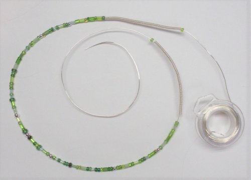 Judy Larson's Coiled, Beaded Slide - , Contemporary Wire Jewelry, Coiling, Coiling Wire, Wire Coiling, coiled beaded slide