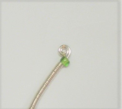 Judy Larson's Coiled, Beaded Slide - , Contemporary Wire Jewelry, Coiling, Coiling Wire, Wire Coiling, coiled beaded slide