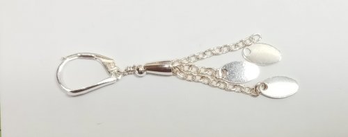 Judy Larson's Cone and Chain Earrings - , Contemporary Wire Jewelry, , cone and chain earrings