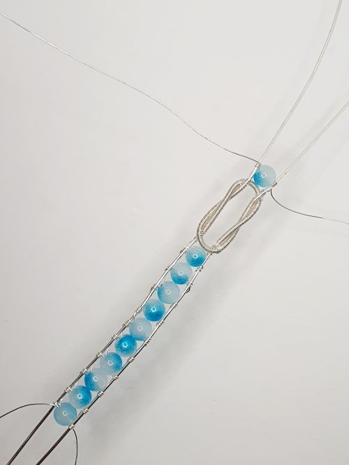 Natalie Patten's Interlocking Coil Bangle - , Contemporary Wire Jewelry, Coiling, Coiling Wire, Wire Coiling, interlocking coiled bangle