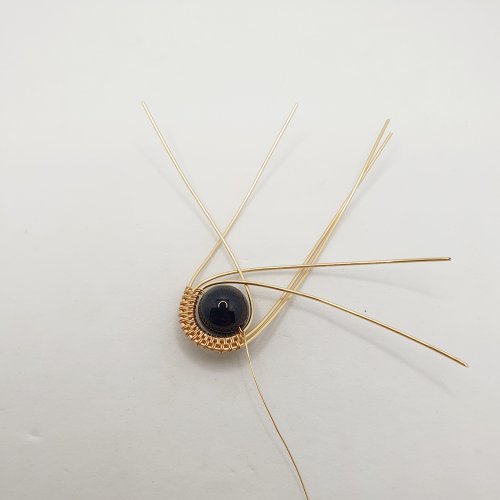 Natalie Patten's Bead and Micro-Crystal Wire Earrings - , Contemporary Wire Jewelry, Wire Wrapping, Wrapping, Wire Wrapping Jewelry, Weaving, Wire Weaving, Weaving Wire, bead and micro-crystal woven and wrapped wire earrings