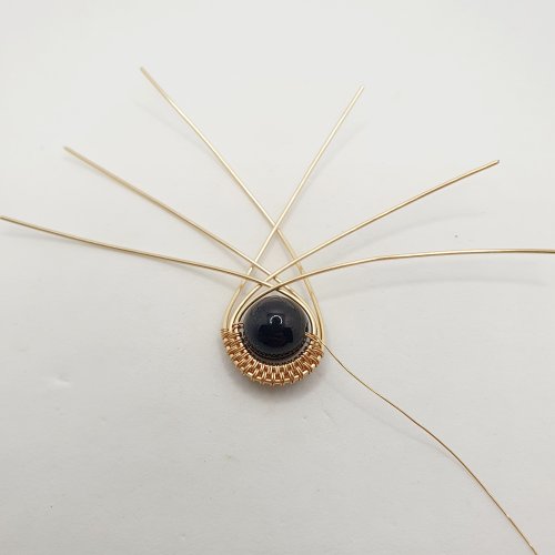Natalie Patten's Bead and Micro-Crystal Wire Earrings - , Contemporary Wire Jewelry, Wire Wrapping, Wrapping, Wire Wrapping Jewelry, Weaving, Wire Weaving, Weaving Wire, bead and micro-crystal woven and wrapped wire earrings