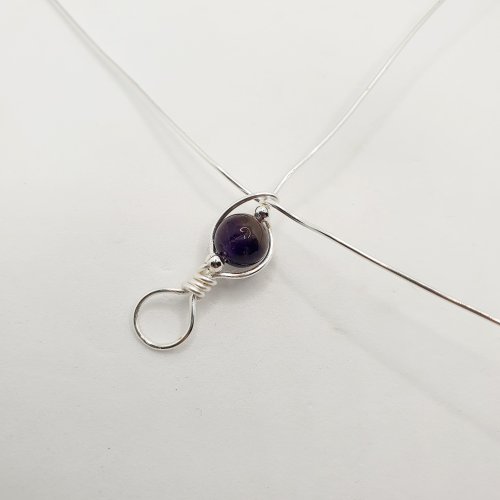 Natalie Patten's Gemstone and Spacer Bead Bangle - , Contemporary Wire Jewelry, Wire Wrapping, Wrapping, Wire Wrapping Jewelry, Beads, , tighten the wraps with pliers