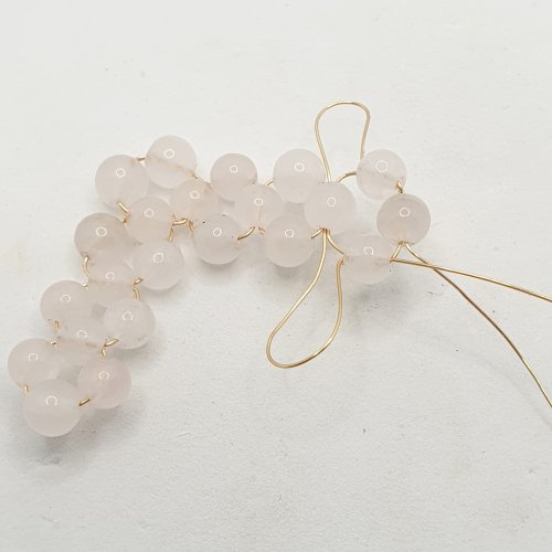 Natalie Patten's Right Angle Weave Wire Earrings - , Contemporary Wire Jewelry, Weaving, Wire Weaving, Weaving Wire, weave the wires to change direction