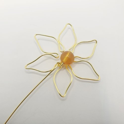 Natalie Patten's Wire Flower Component - , Contemporary Wire Jewelry, Wire Wrapping, Wrapping, Wire Wrapping Jewelry, reposition the bead if necessary