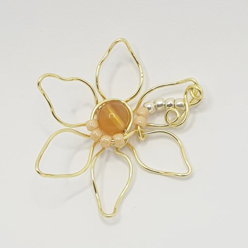 Natalie Patten's Wire Flower Component - , Contemporary Wire Jewelry, Wire Wrapping, Wrapping, Wire Wrapping Jewelry, add to ear wires