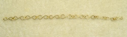 Nancy Chase's Canna Leaf Wire Tornado Bead Necklace - , Contemporary Wire Jewelry, Wire Wrapping, Wrapping, Wire Wrapping Jewelry, connect the figure eight links with jump rings