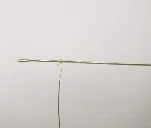 Natalie Patten's Wire Beaded Bangle - , Contemporary Wire Jewelry, Lashing, Wire Lashing, Wire Wrapping, Wrapping, Wire Wrapping Jewelry, attach the weaving wire