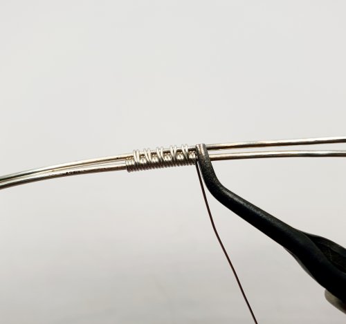 Natalie Patten's Adjustable Wire Wrapped Cocktail Ring - , Contemporary Wire Jewelry, Wire Wrapping, Wrapping, Wire Wrapping Jewelry, compress the weaving to make it neat