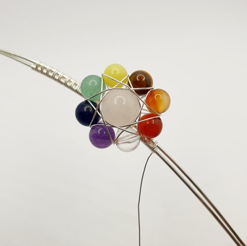 Natalie Patten's Adjustable Wire Wrapped Cocktail Ring - , Contemporary Wire Jewelry, Wire Wrapping, Wrapping, Wire Wrapping Jewelry, continue weaving