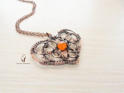 Carnelian Heart Pendant