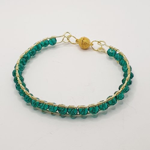 Wire Beaded Bangle