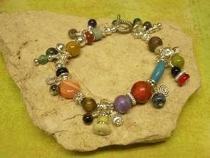 Judy Larson's Wire Wrapped Loops - , Findings & Components, Toggles & Clasps, Earwire & Headpin, Coiling, Coiling Wire, Wire Coiling, Findings, Clasps, Components, Loops, Wire Loop, Wrapped Wire Loop, Wire Wrapping, Wrapping, Wire Wrapping Jewelry, Wire wrapped loop bracelet
