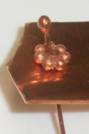 Judy Larson's Using a Tile to Cut Rivets - , Metalwork, How To Punch Holes, Hole Punching, Punch A Hole, Riveting, Riveting Techniques, Wire Rivets, Tools, Placing the copper rivet