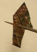 Judy Larson's Using Tiles on Tube Rivets and Eyelets - , Metalwork, How To Punch Holes, Hole Punching, Punch A Hole, Riveting, Riveting Techniques, Wire Rivets, Design, Tools, Punch hole in copper sheet metal