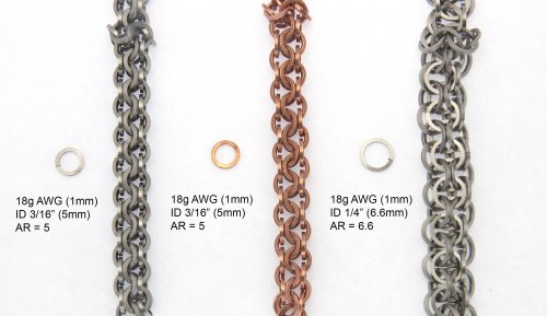 Kylie Jones's Using Square Wire Rings in Chain Maille - , Chain Maille Jewelry, Design, using square wire rings in chain maille