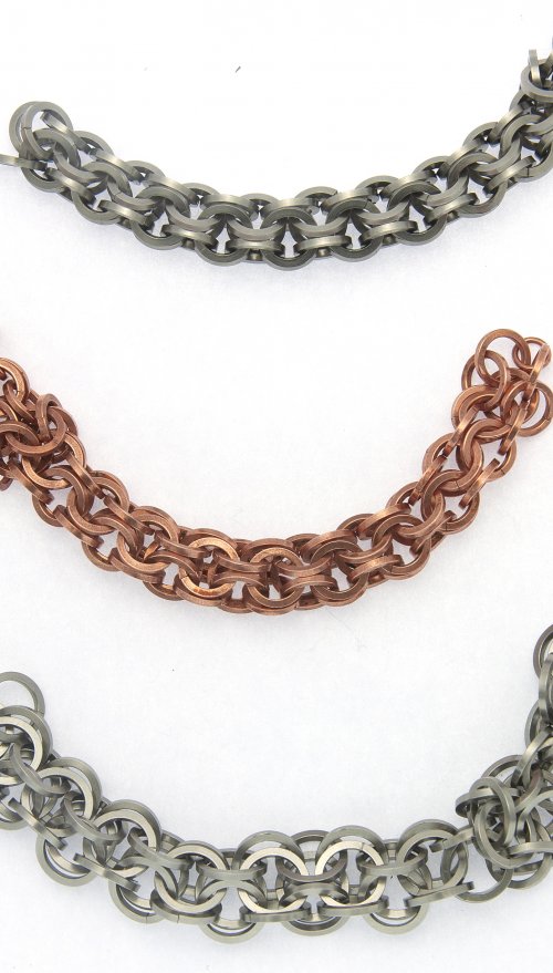 Kylie Jones's Using Square Wire Rings in Chain Maille - , Chain Maille Jewelry, Design, using square wire rings in chain maille