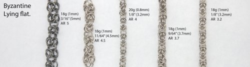 Kylie Jones's Aspect Ratio for Byzantine Weave - , Chain Maille Jewelry, Making Chain, Chain Making , aspect ratio for Byzantine weave
