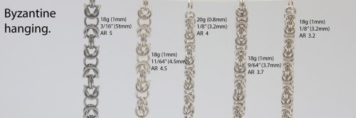 Kylie Jones's Aspect Ratio for Byzantine Weave - , Chain Maille Jewelry, Making Chain, Chain Making , aspect ratio for Byzantine weave