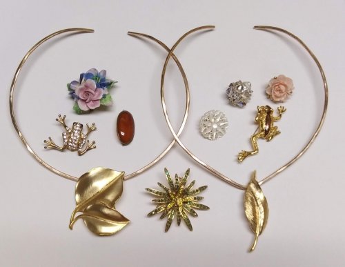 Judy Larson's Wear Your Brooches on a Neckwire - , General Education, , brooch pendants