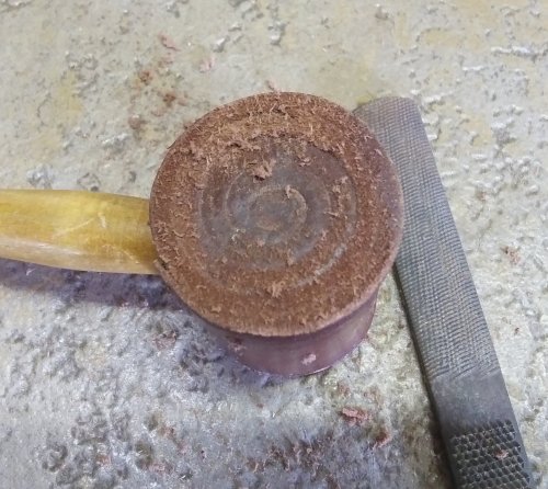 Judy Larson's Conditioning a Rawhide Mallet - , Tools For Wire Jewelry, Tools, conditioning a rawhide mallet