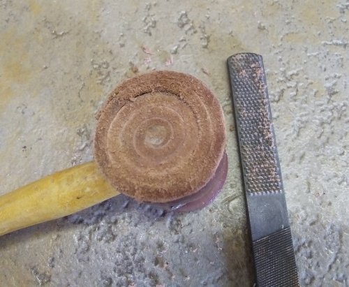 Judy Larson's Conditioning a Rawhide Mallet - , Tools For Wire Jewelry, Tools, conditioning a rawhide mallet