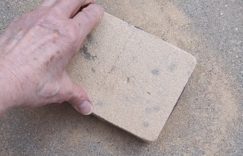 Judy Larson's Rescuing a Very Used Magnesia Soldering Block - , Tools For Wire Jewelry, Tools, rescuing a very used soldering block