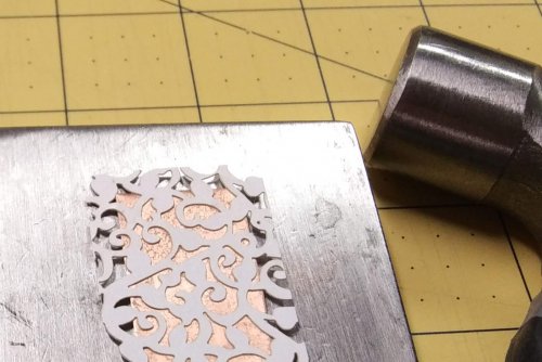 Judy Larson's Think Outside the Box - Alternative Metal Texturing - , Metalwork, Texturing, alternative metal texturing
