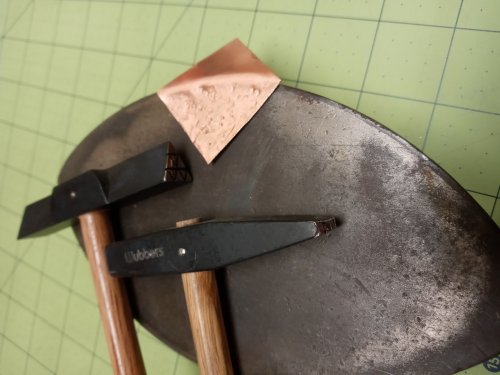 Judy Larson's Separating Distinct Textures on a Single Piece of Metal - , Wire Jewelry Design, Texturing, separating textures on a single piece