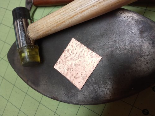 Judy Larson's Separating Distinct Textures on a Single Piece of Metal - , Wire Jewelry Design, Texturing, separating textures on a single piece
