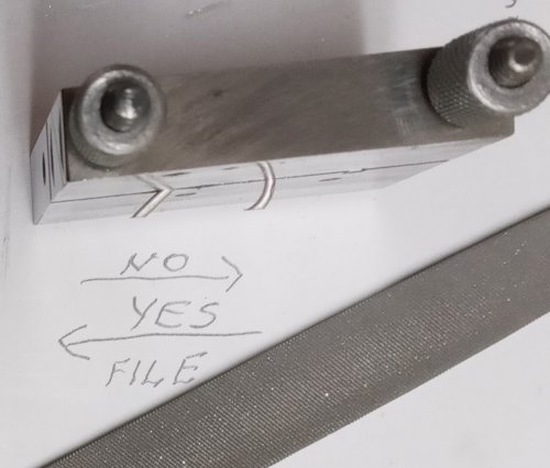 Judy Larson's Filing Angled Wires in a Jig - , General Education, Tools, filing angled wires