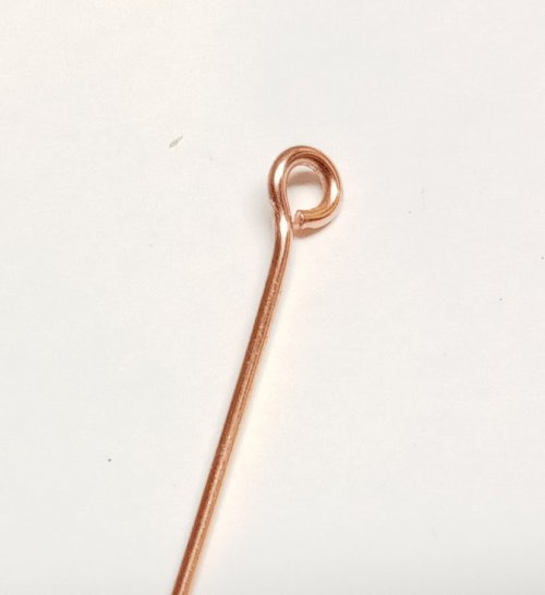 Judy Larson's Making SImple Eyepins - , Findings & Components, Toggles & Clasps, Earwire & Headpin, Loops, Wire Loop, Wrapped Wire Loop, making simple eye pins
