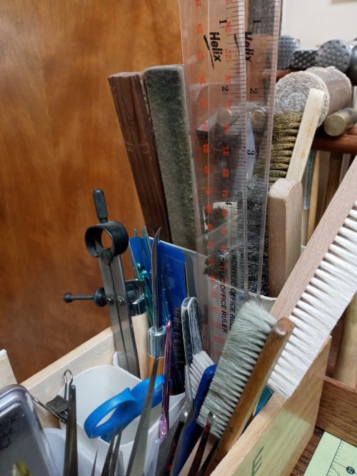 Judy Larson's Tool Tip - Divided Caliper Scribe - , Tools For Wire Jewelry, Tools, divided caliper scribe